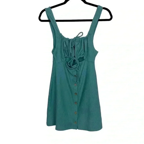 Free People Beach Olivia Mini Dress in blue - Picture 1 of 7